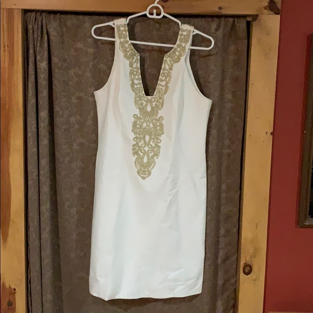 Lilly Pulitzer White Shift Dress